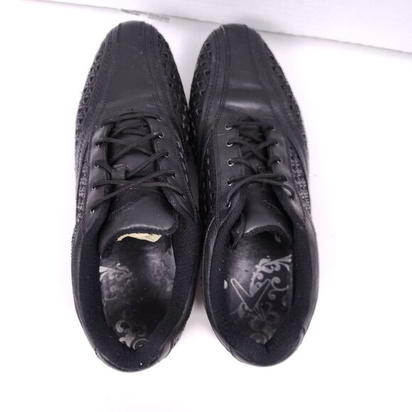 *FLAW* CALLAWAY Farra Women's Leather Golf Spikes Shoes Size 9.5 W473-02 Black - Picture 6 of 11